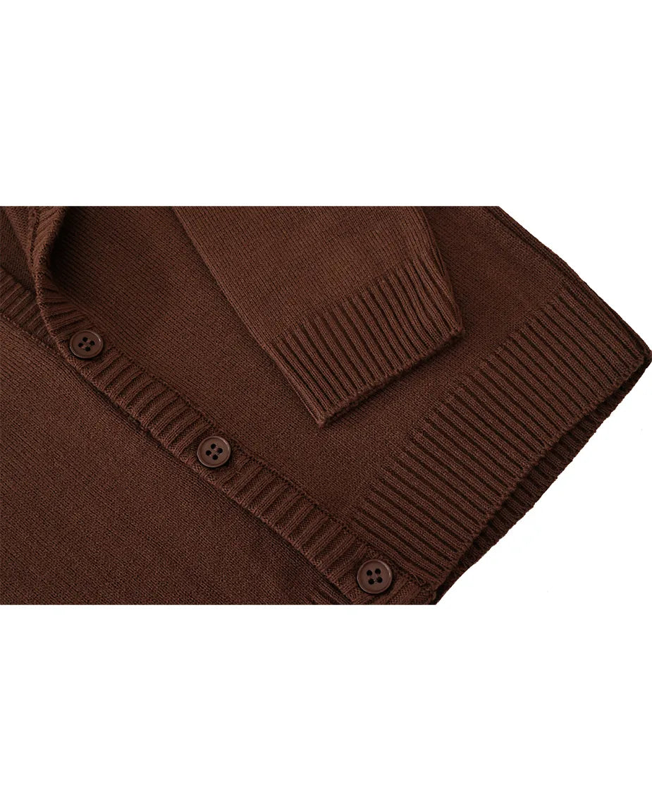 V-Neck Cardigan Sweater for Boys - Featuring Button Closure, Toddler to Youth