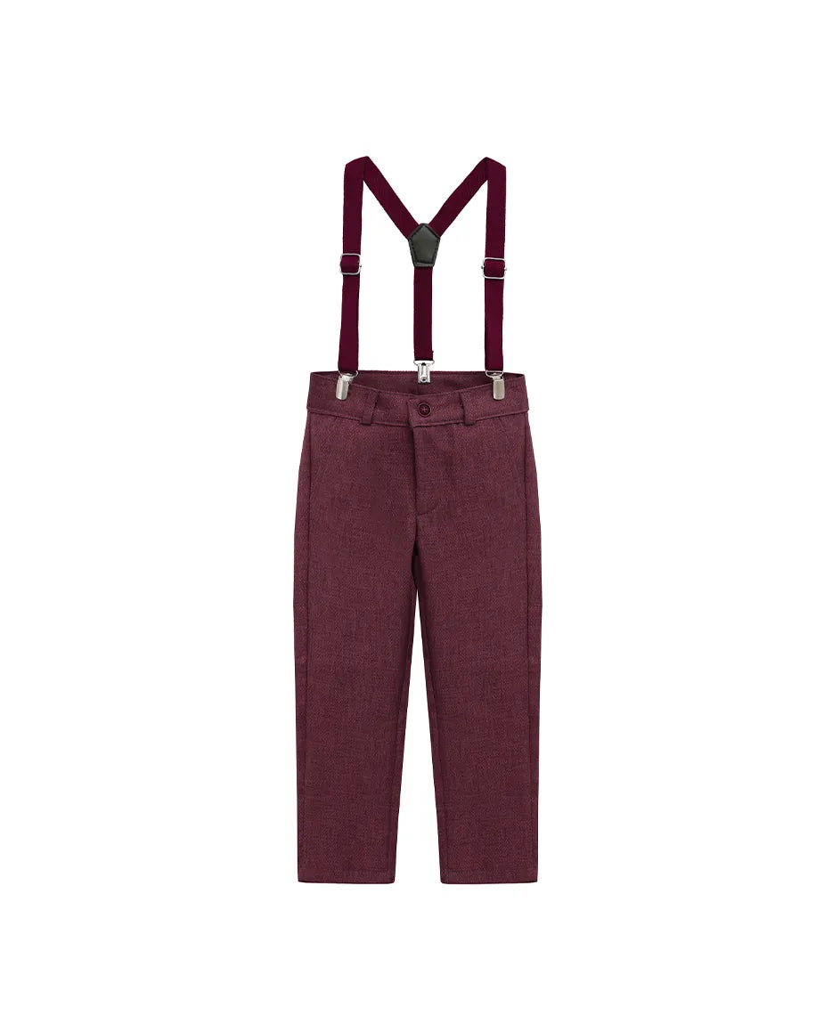 Boys Formal Slim Fit 4 Piece Pant Set