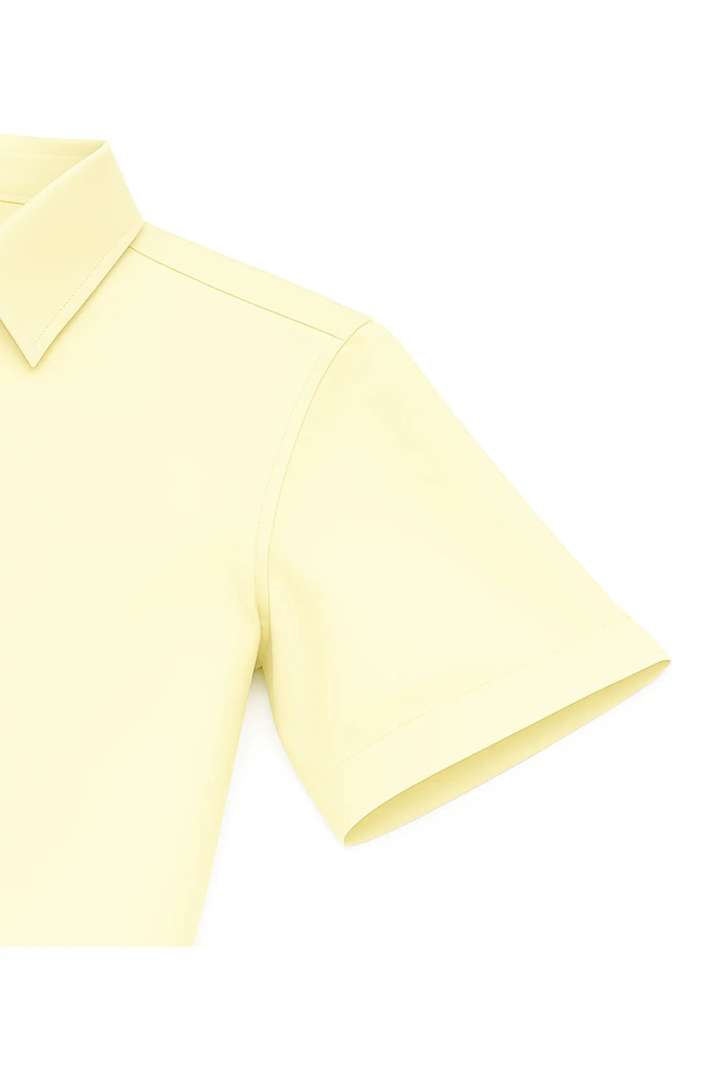 Boys Classic Short Sleeve Button Down Casual Solid Dress Shirt