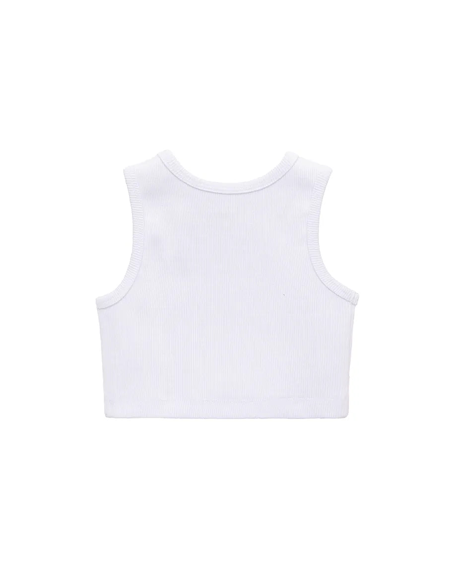 Girls 2-Pack Basic Cropped Tank Top