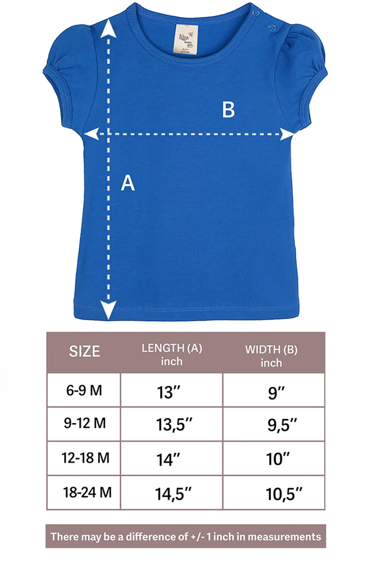 Baby Girls' Basic T-Shirt Short Sleeve Crewneck Tee