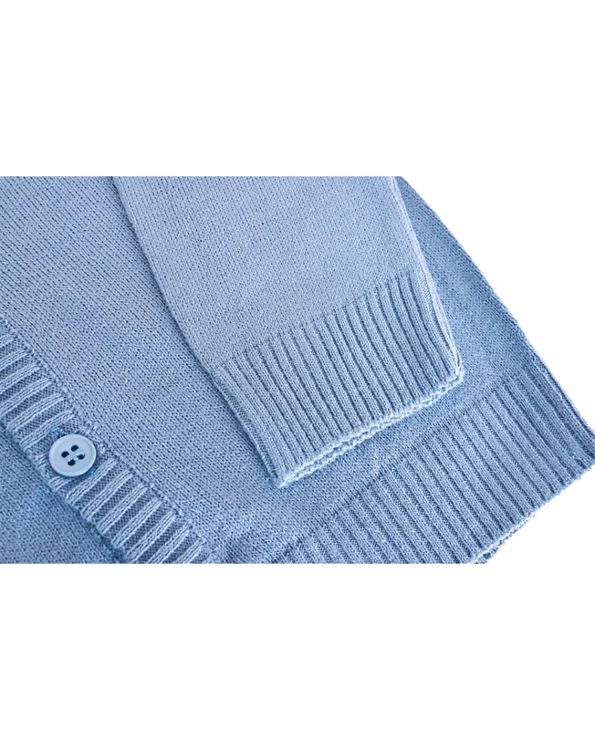 V-Neck Cardigan Sweater for Boys - Featuring Button Closure, Toddler to Youth