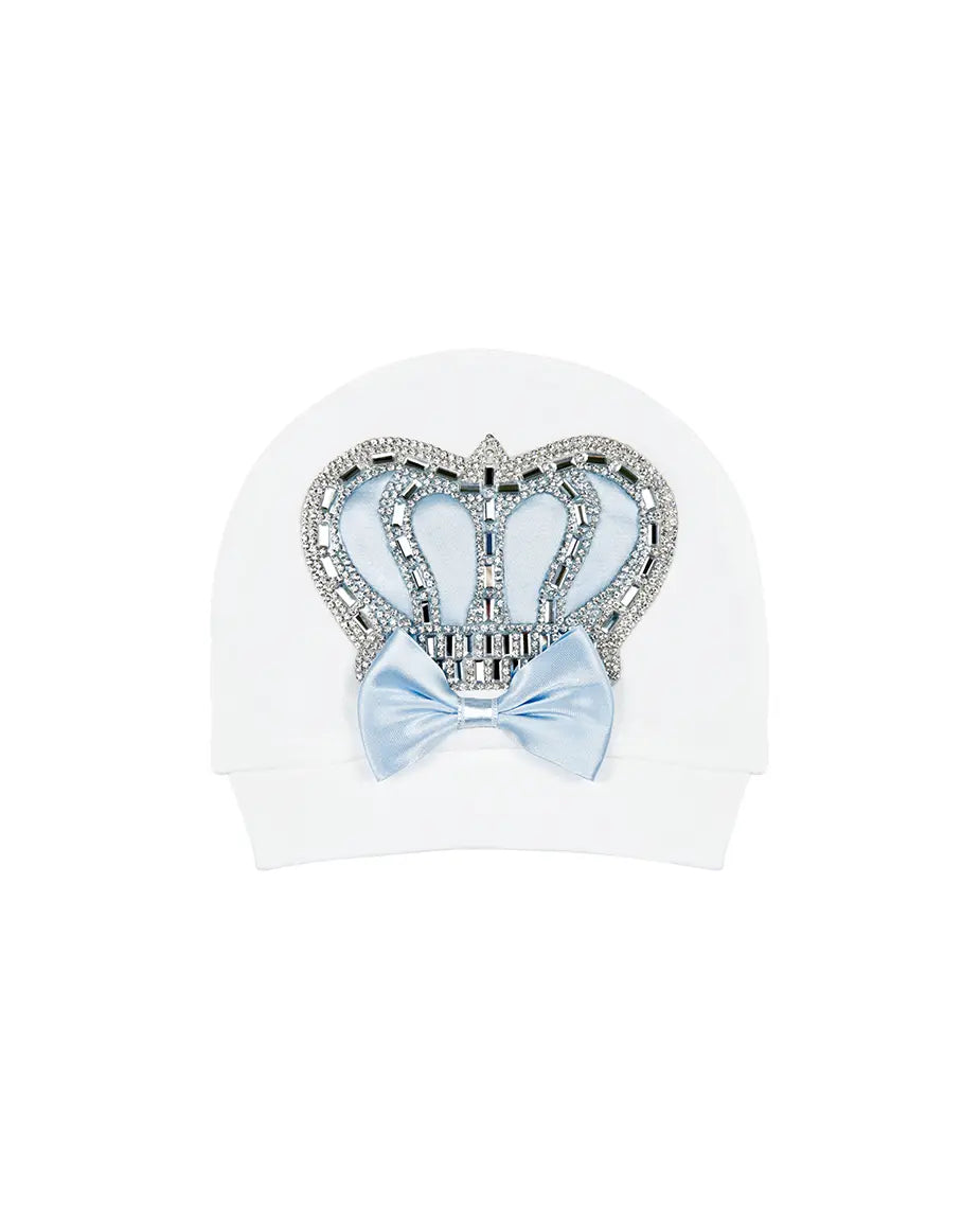 Regal and Handsome: 5-Piece Layette Gift Set with Jeweled Crown Tuxedo for Baby Boys (0-3 Months)