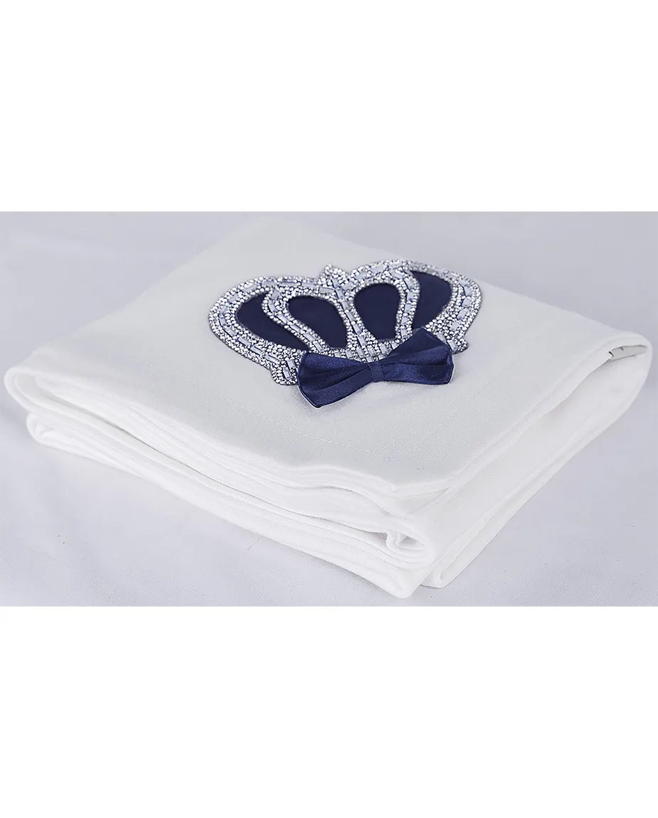 Soft Cotton Swaddle Receiving Blanket for Newborn Baby Boy's Crown Jewels 34 X 30