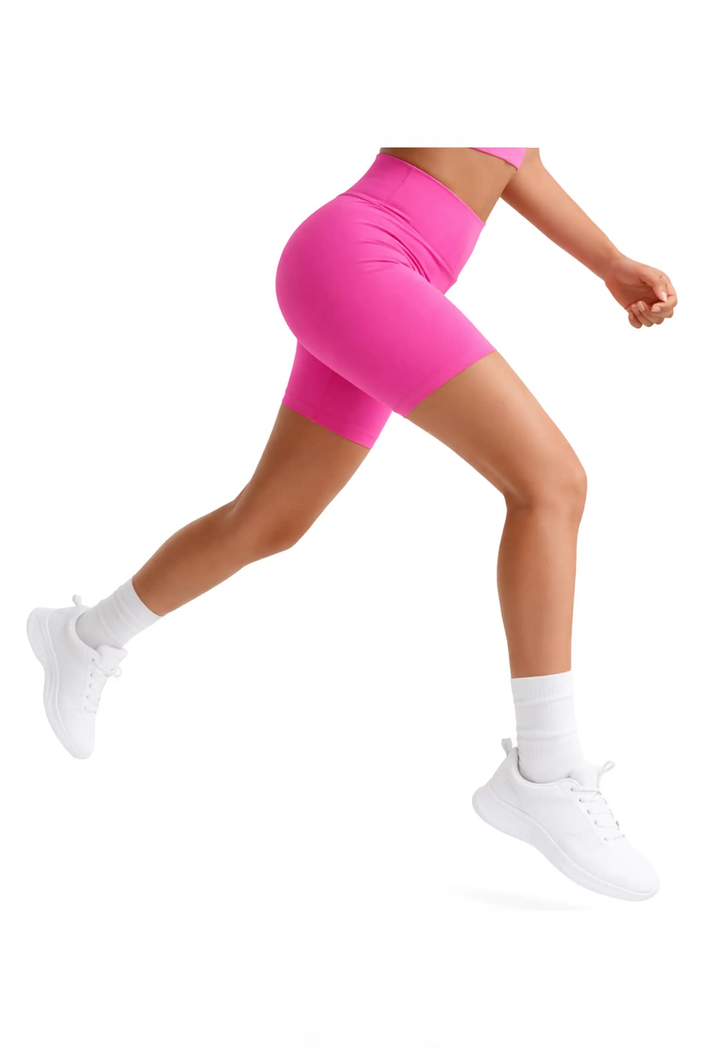 Girls High Waist Biker Shorts — Premium Soft 4-Way Stretch Yoga & Dance Athletic Shorts