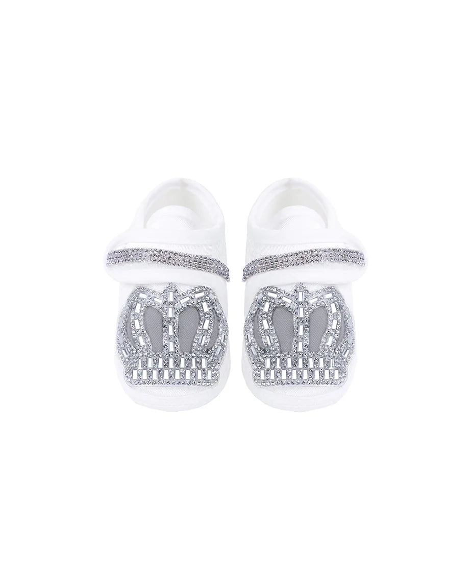 Regal and Handsome: 5-Piece Layette Gift Set with Jeweled Crown Tuxedo for Baby Boys (0-3 Months)