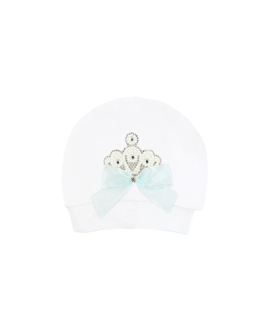 Jeweled Crown Layette Gift Set for Baby Girls: 3 Pieces