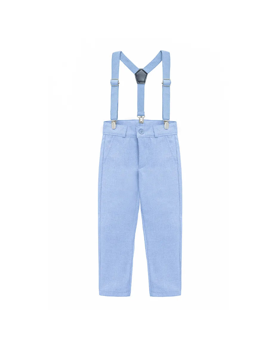 Boys Formal Slim Fit 4 Piece Pant Set