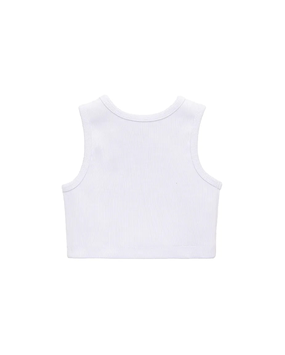 Girls 2-Pack Basic Cropped Tank Top