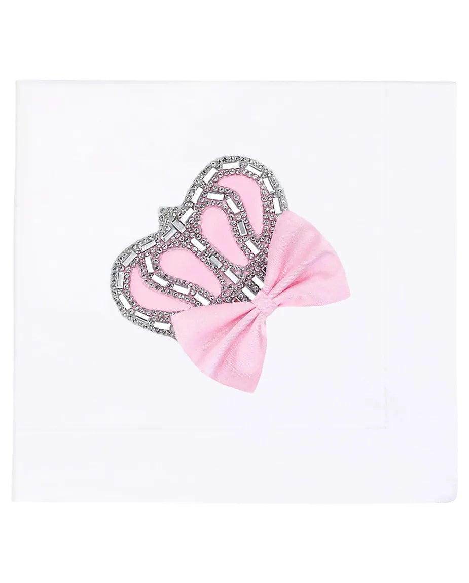 Baby Cotton Jeweled Pink Crown Take Me Home Layette Gift Set