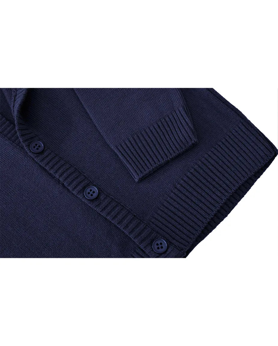 V-Neck Cardigan Sweater for Boys - Featuring Button Closure, Toddler to Youth