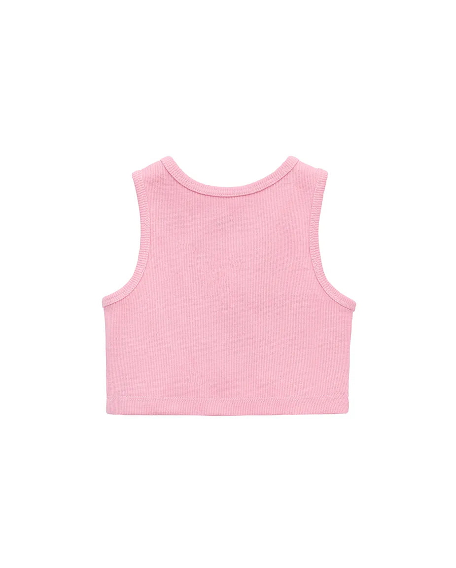Girls 2-Pack Basic Cropped Tank Top