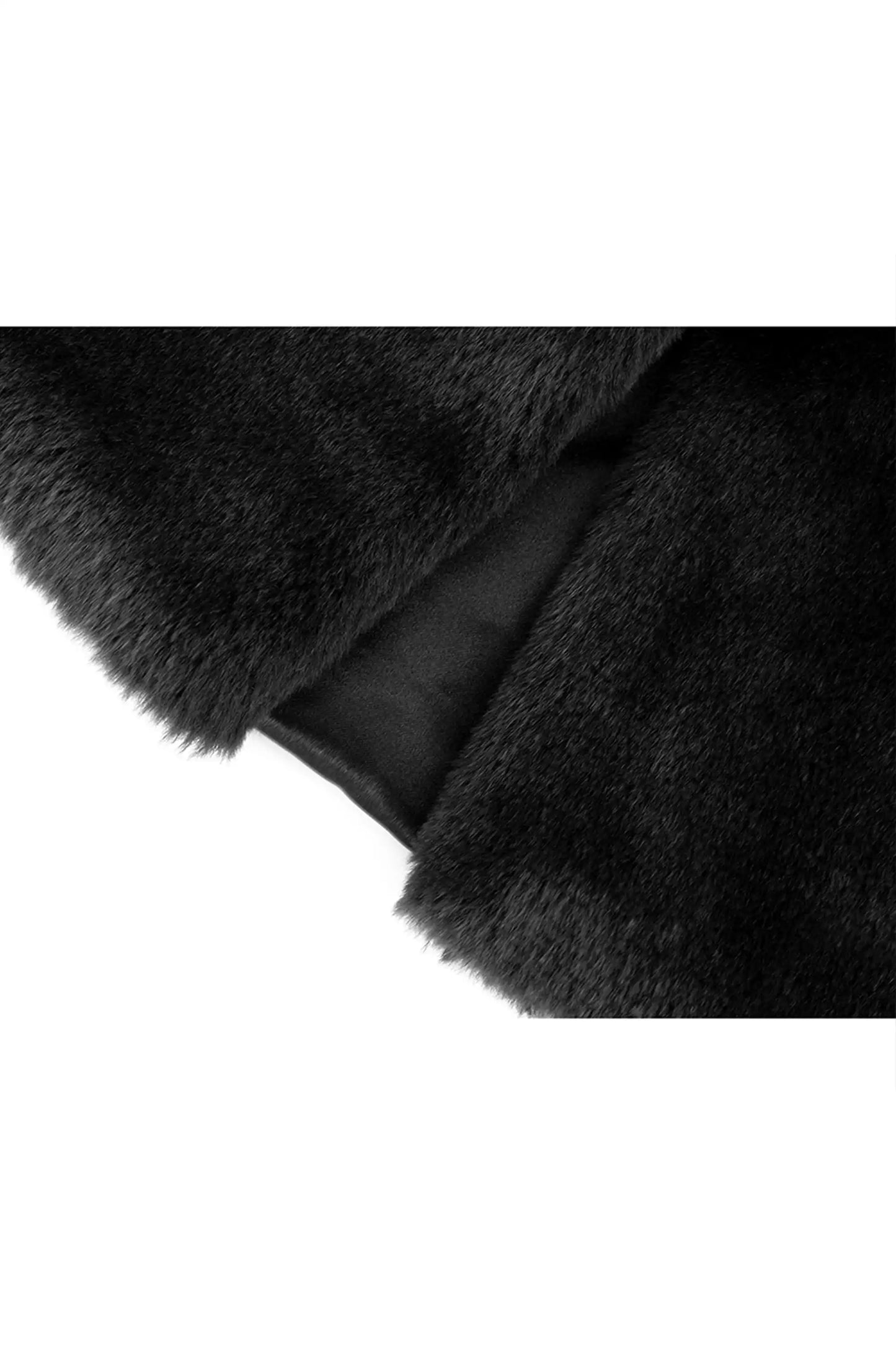 Girls Faux Fur Shrug Jacket Tied Ribbon Cozy Bolero