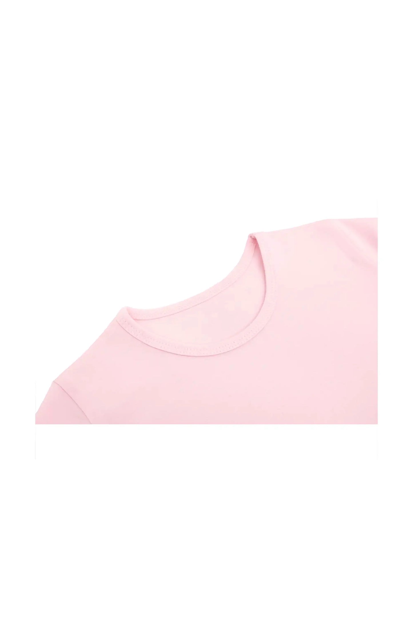 Girls Short Sleeve Crewneck Crop Top Tee