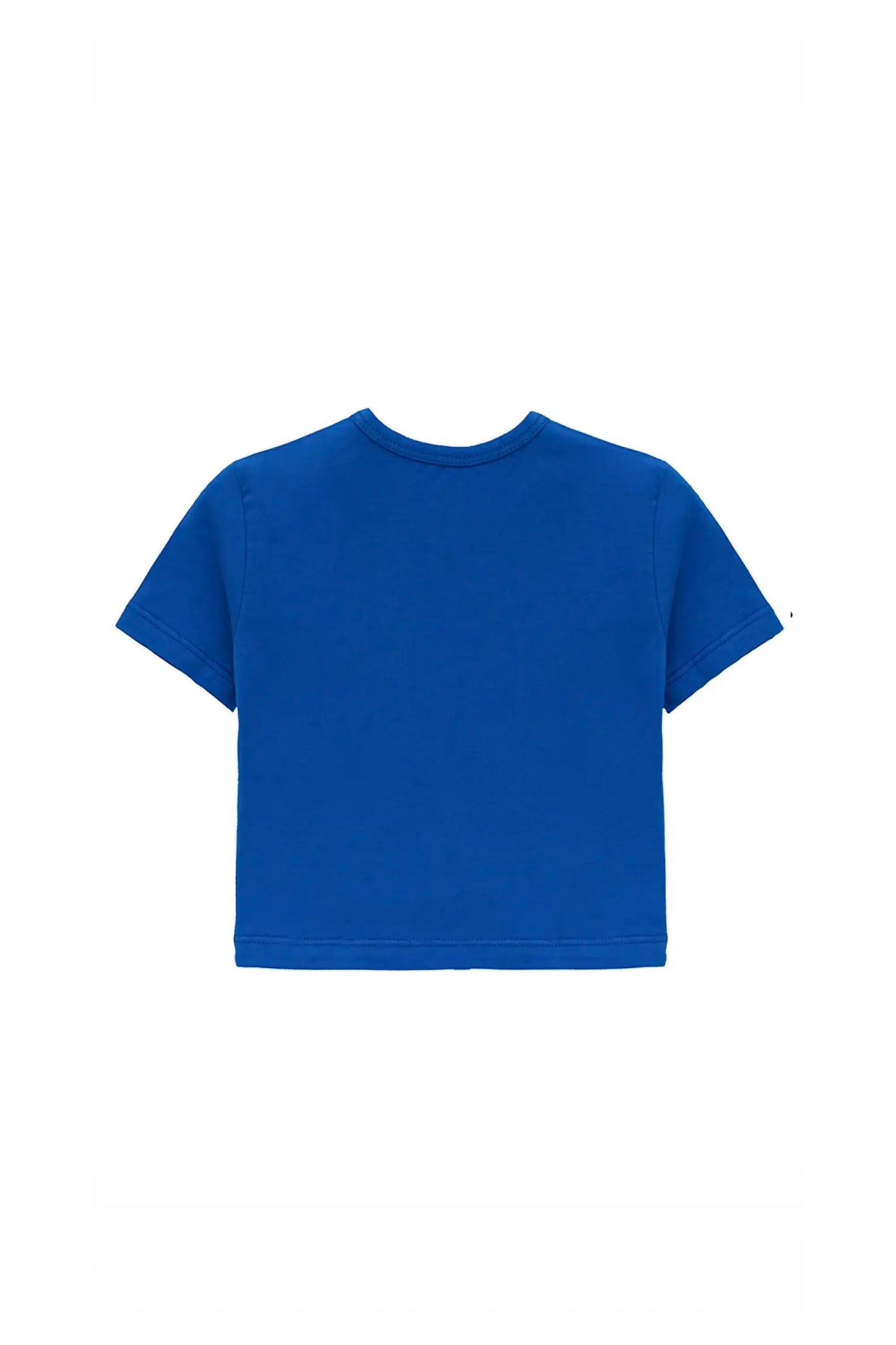 Girls Short Sleeve Crewneck Crop Top Tee