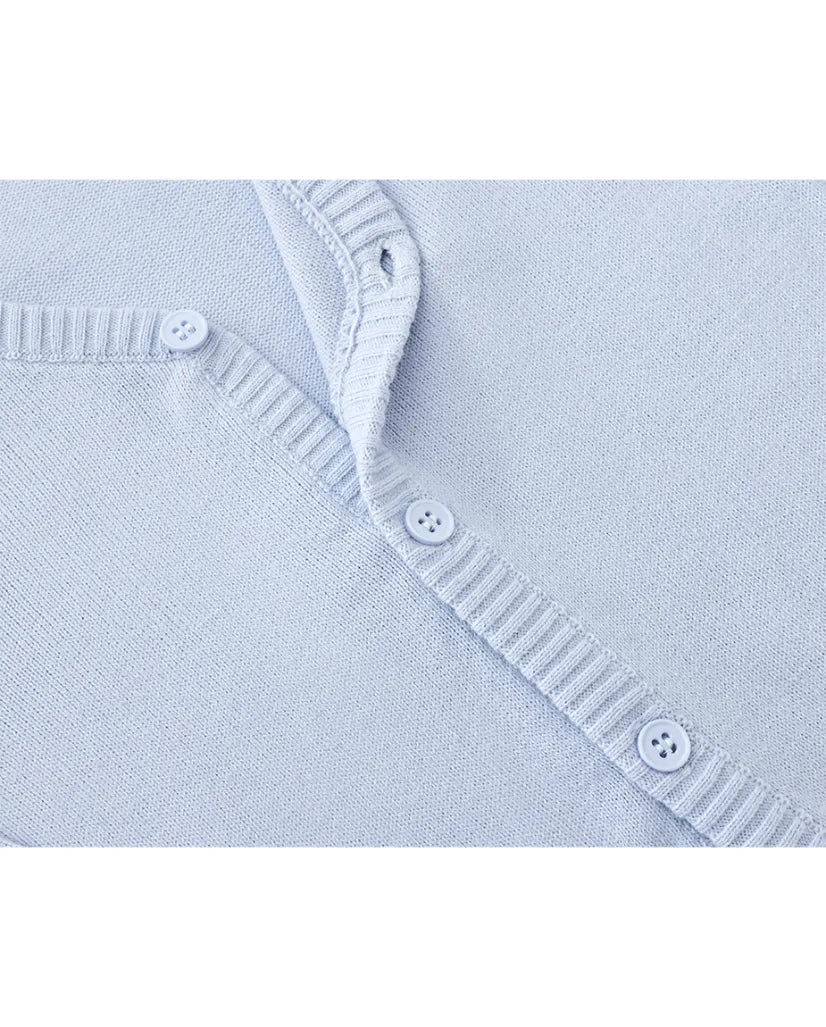 V-Neck Cardigan Sweater for Boys - Featuring Button Closure, Toddler to Youth