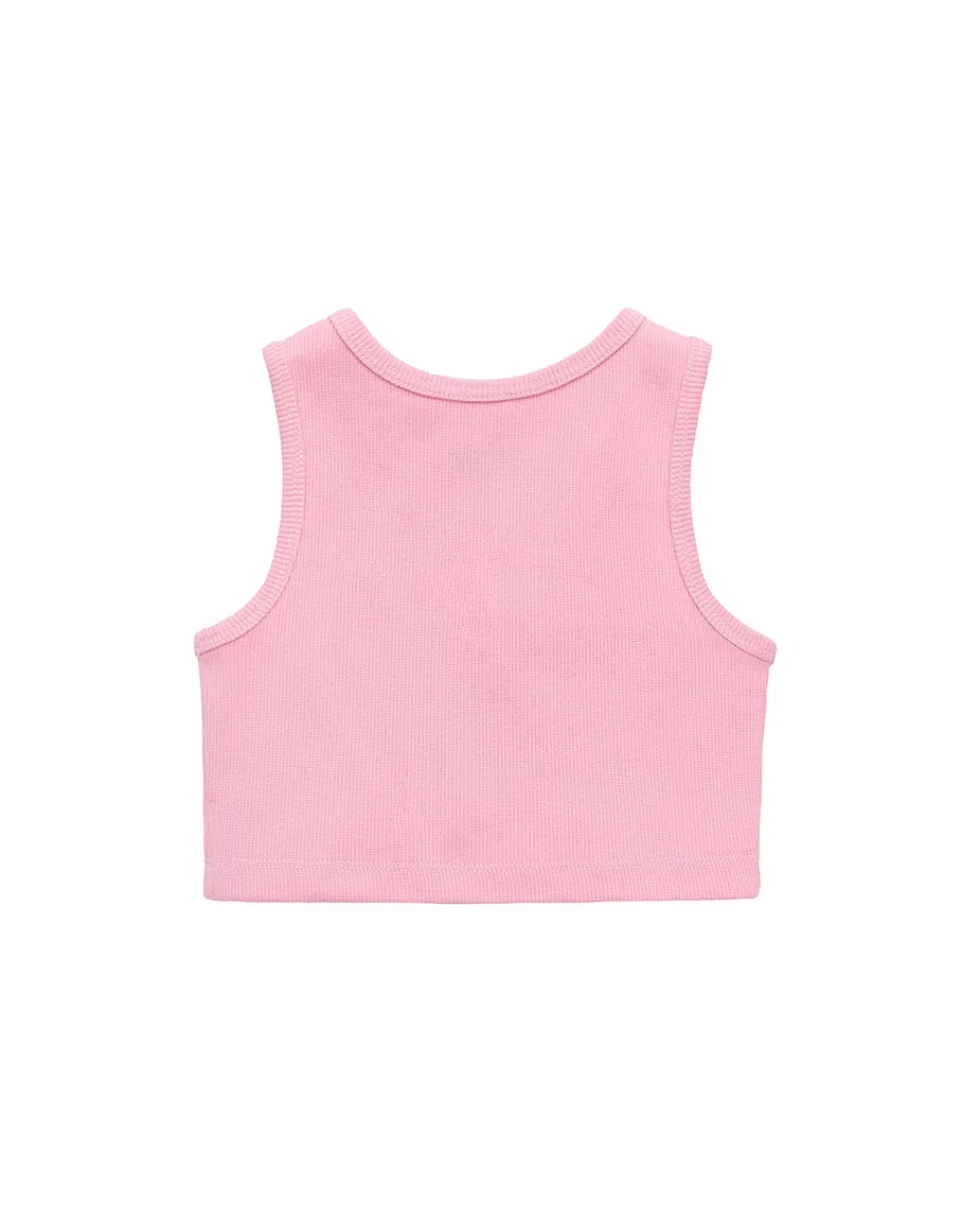 Girls 2-Pack Basic Cropped Tank Top