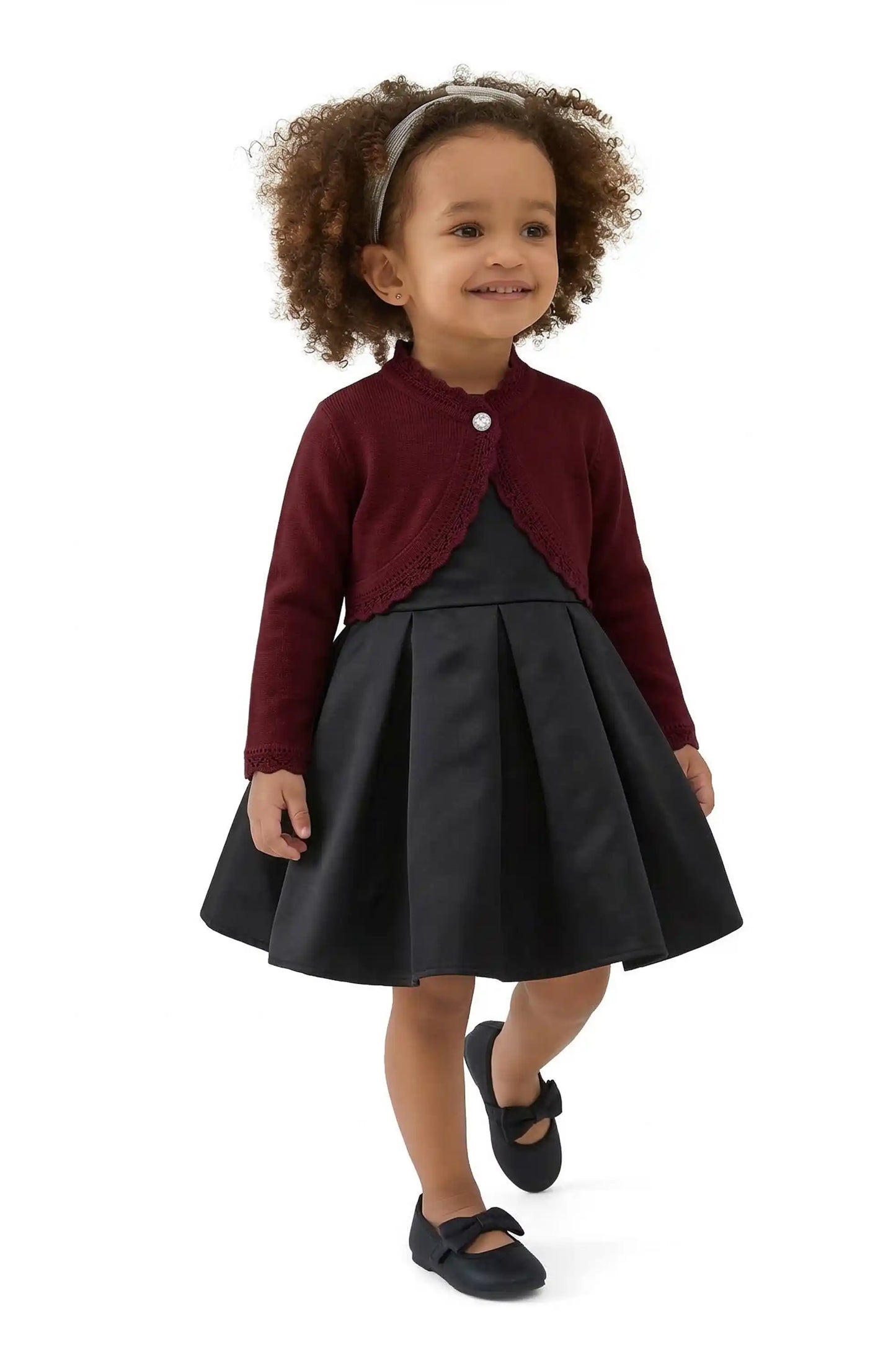 Baby Knit Button Detailed Bolero Cardigan