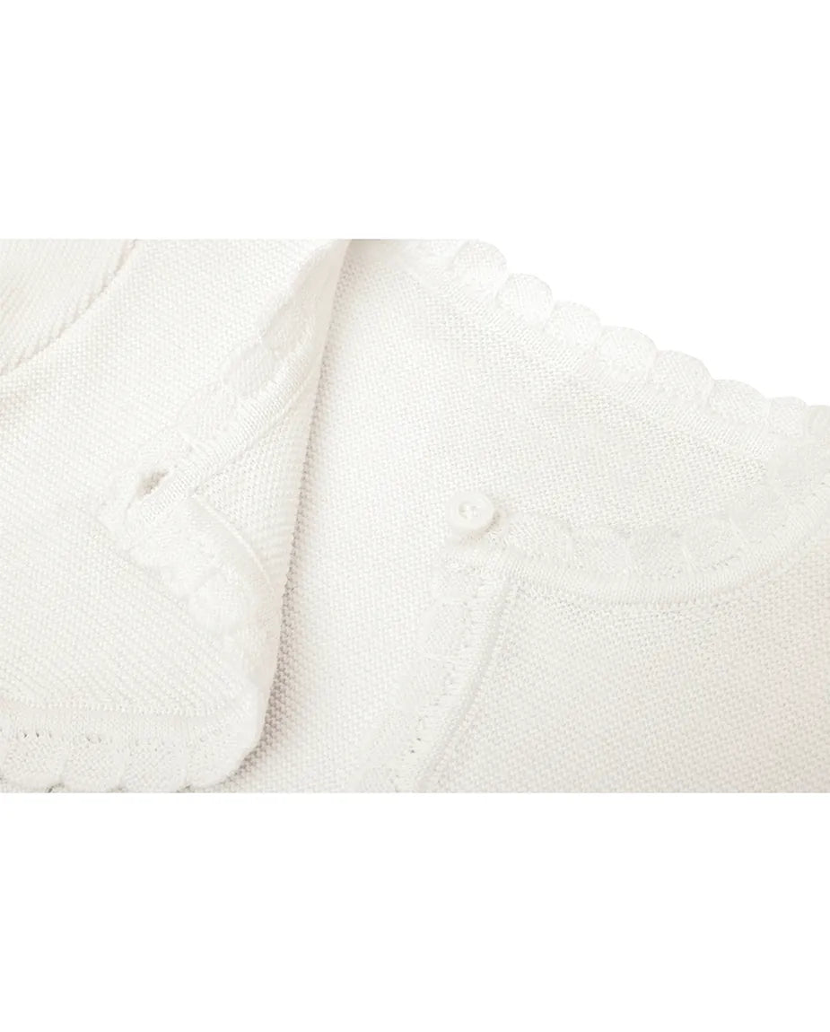 Girls' Long Sleeve Knit Button Closure Bolero Shrug