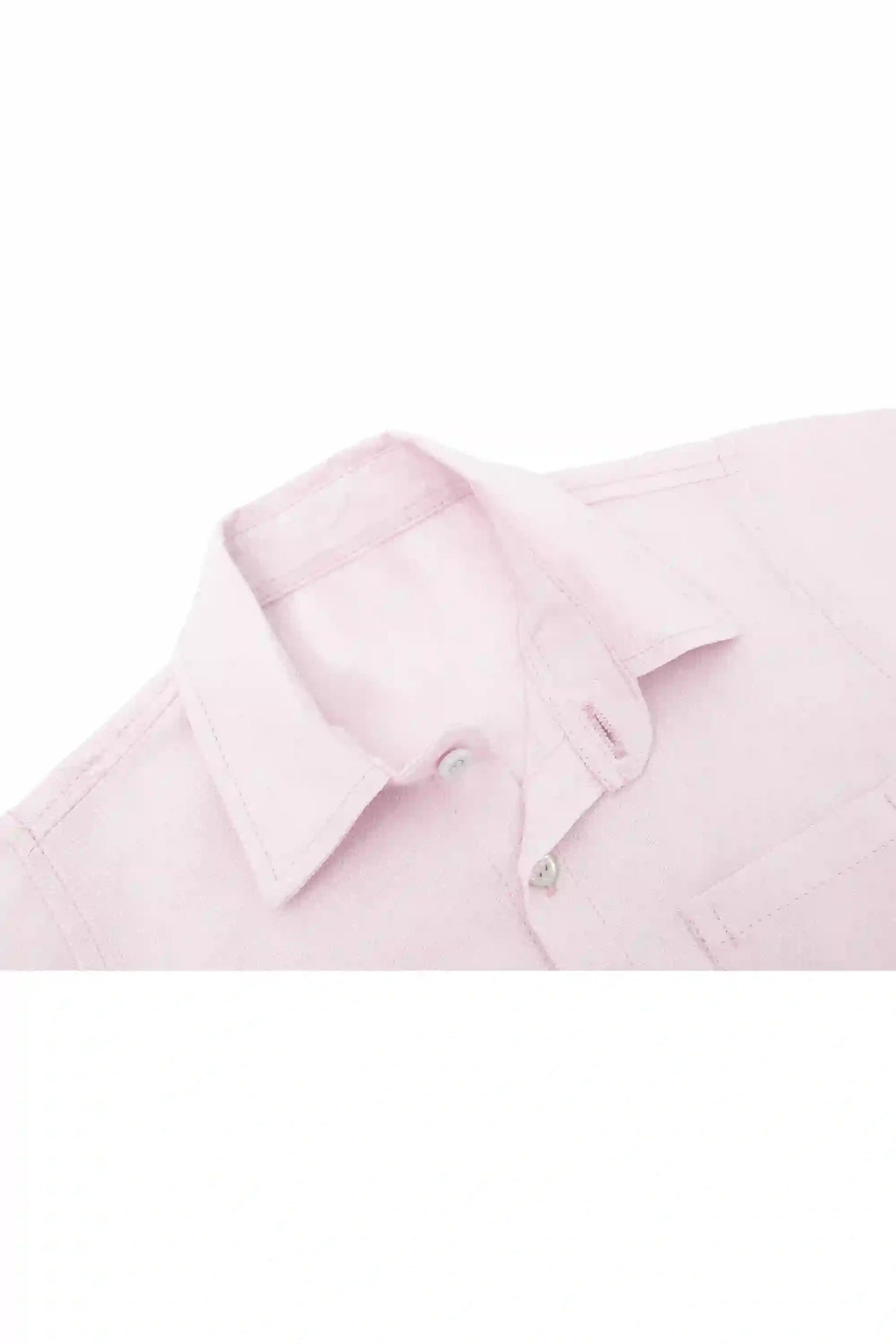 Boys' Button Down Shirt Solid Short Sleeve Classic Solid Oxford Dress Shirt