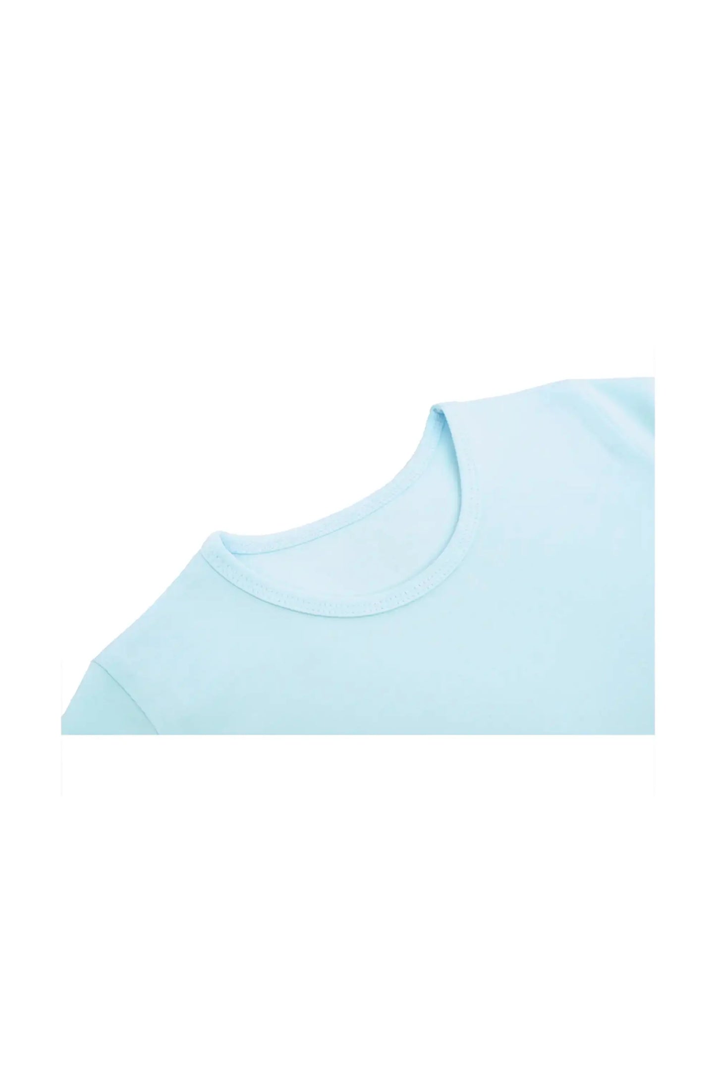 Girls Short Sleeve Crewneck Crop Top Tee
