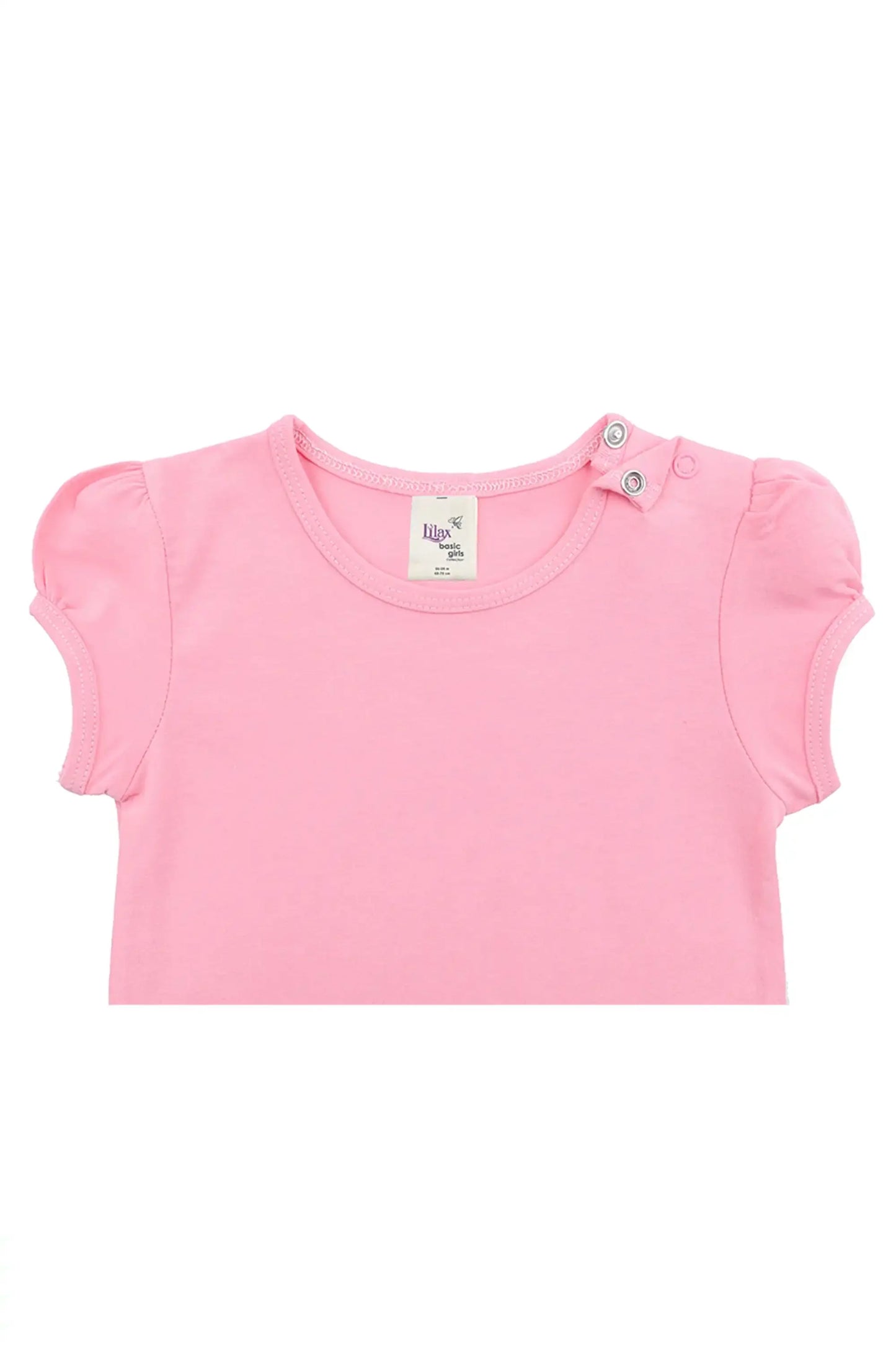 Baby Girls' Basic T-Shirt Short Sleeve Crewneck Tee