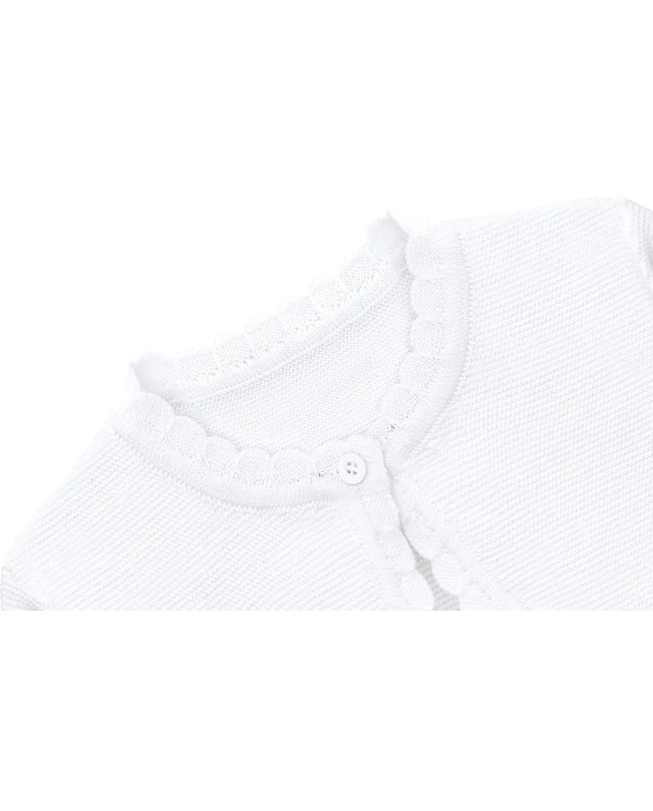 Baby Girls' Long Sleeve Knit Button Closure Bolero Shrug