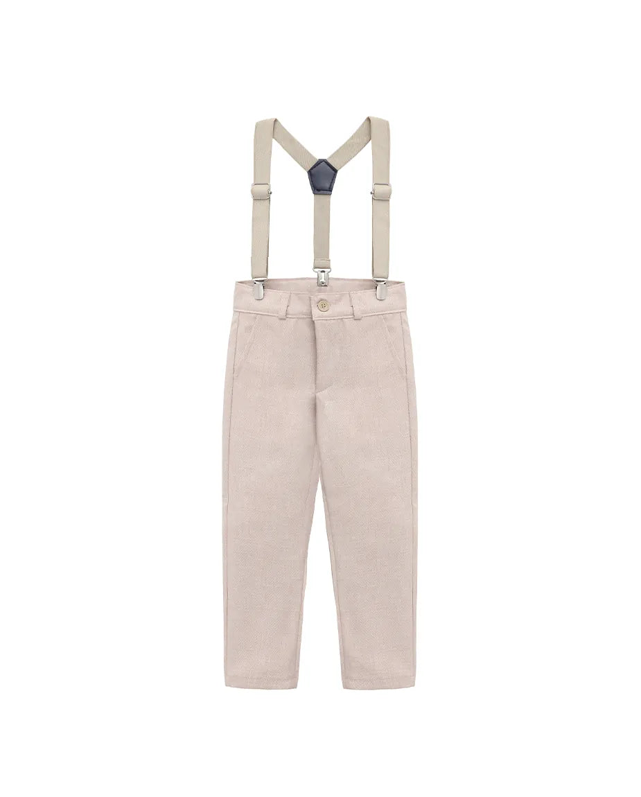 Boys Formal Slim Fit 4 Piece Pant Set