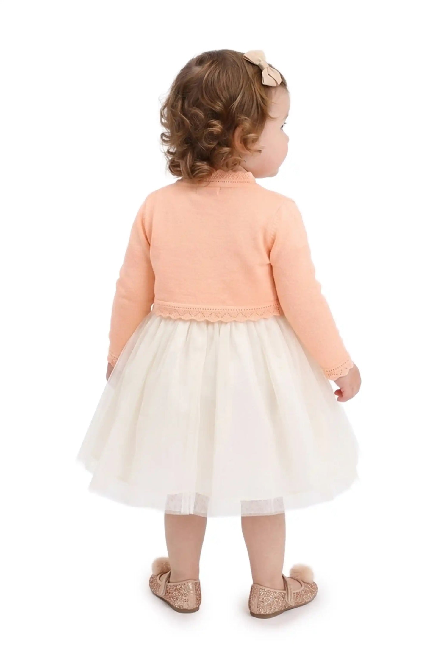 Baby Knit Button Detailed Bolero Cardigan