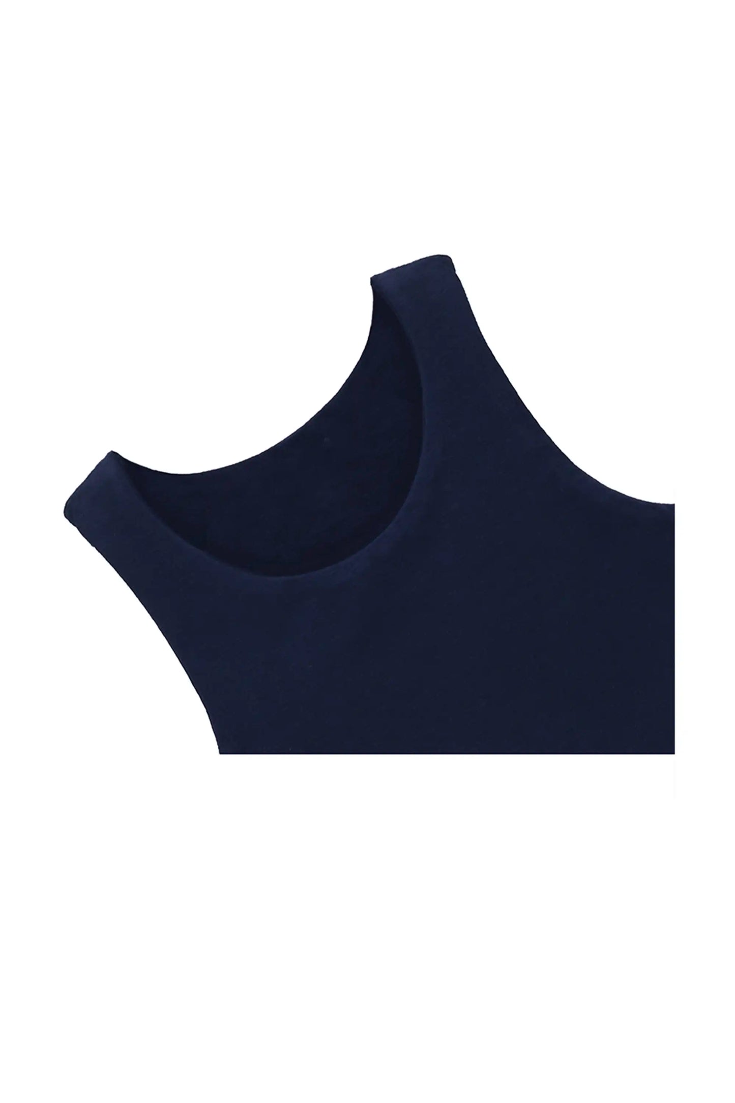 Girls' Double Lined Sleeveless Basic Crop Tank Top