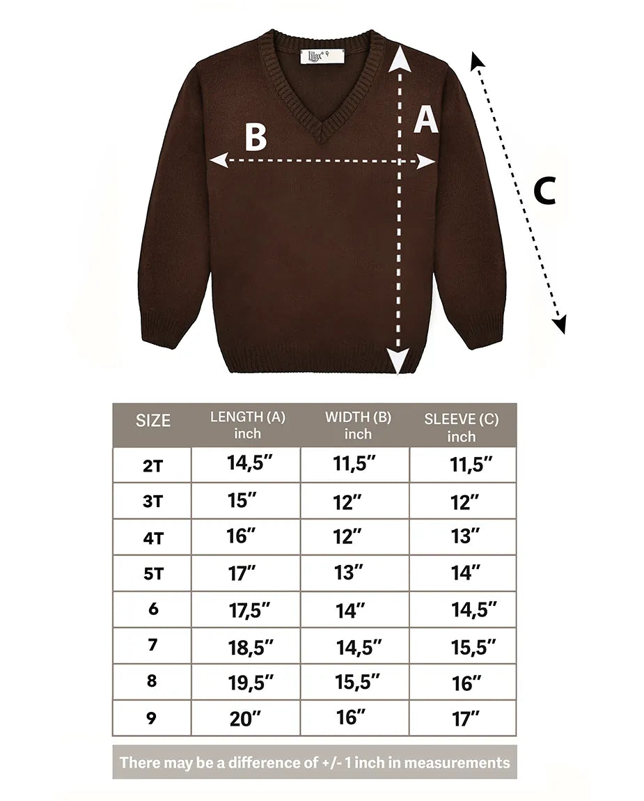 Toddler & Little Boys Classic V-Neck Knit Sweater