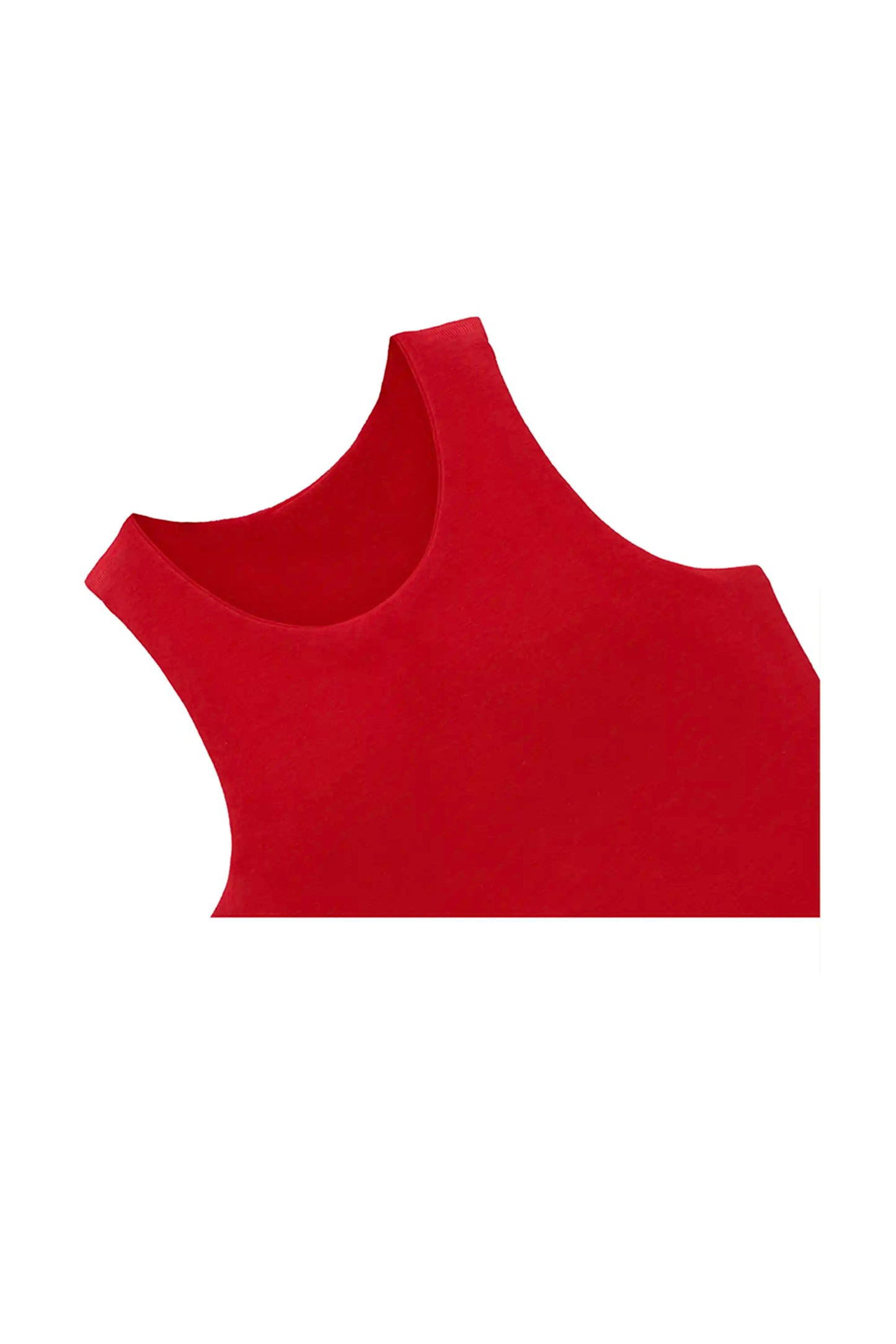 Girls' Double Lined Sleeveless Basic Crop Tank Top