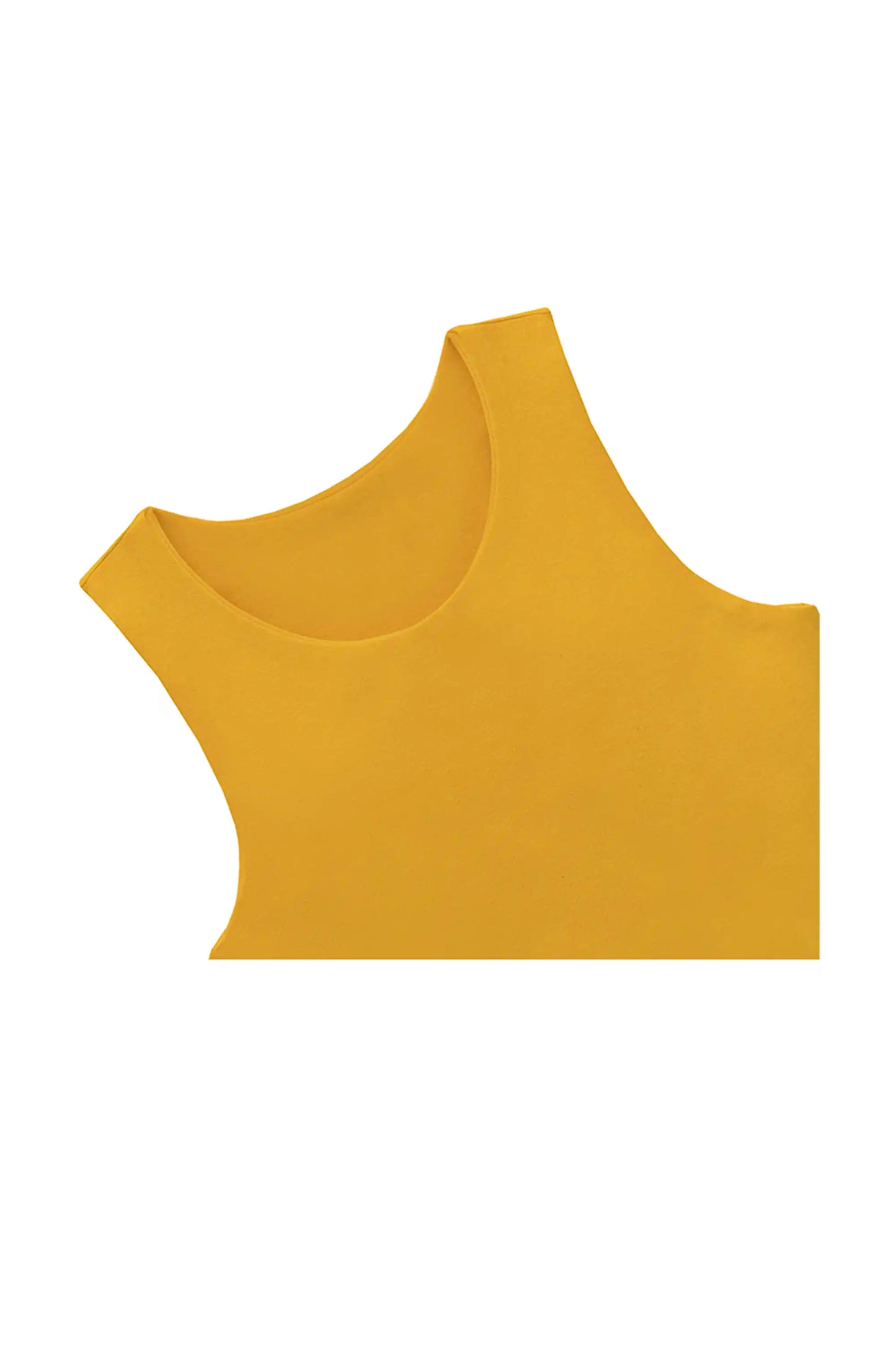 Girls' Double Lined Sleeveless Basic Crop Tank Top