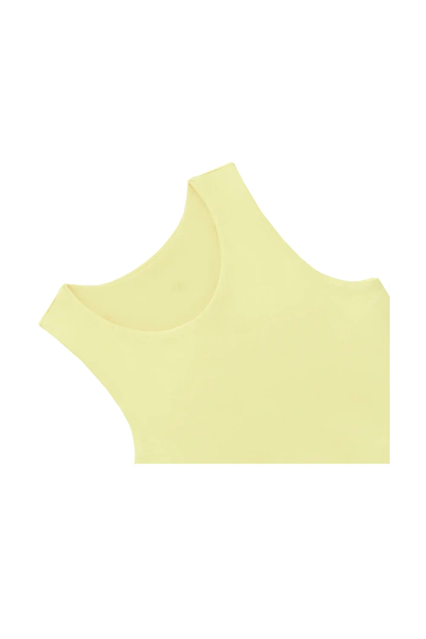 Girls' Double Lined Sleeveless Basic Crop Tank Top
