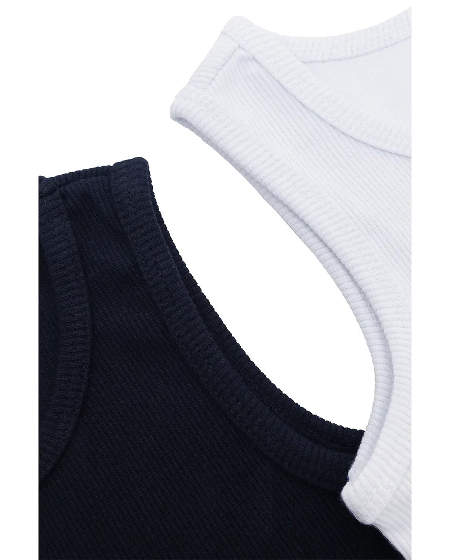 Girls 2-Pack Basic Cropped Tank Top
