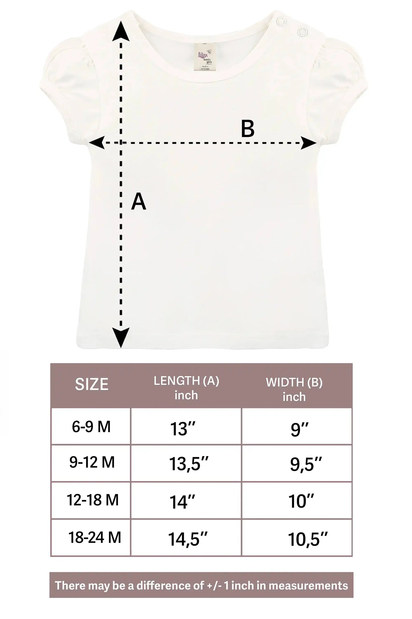 Baby Girls' Basic T-Shirt Short Sleeve Crewneck Tee