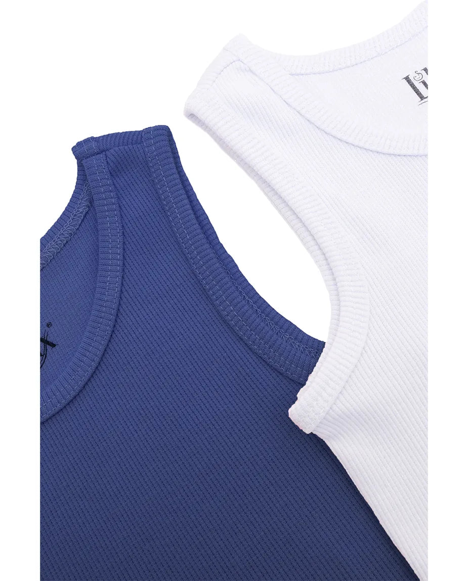 Girls 2-Pack Basic Cropped Tank Top