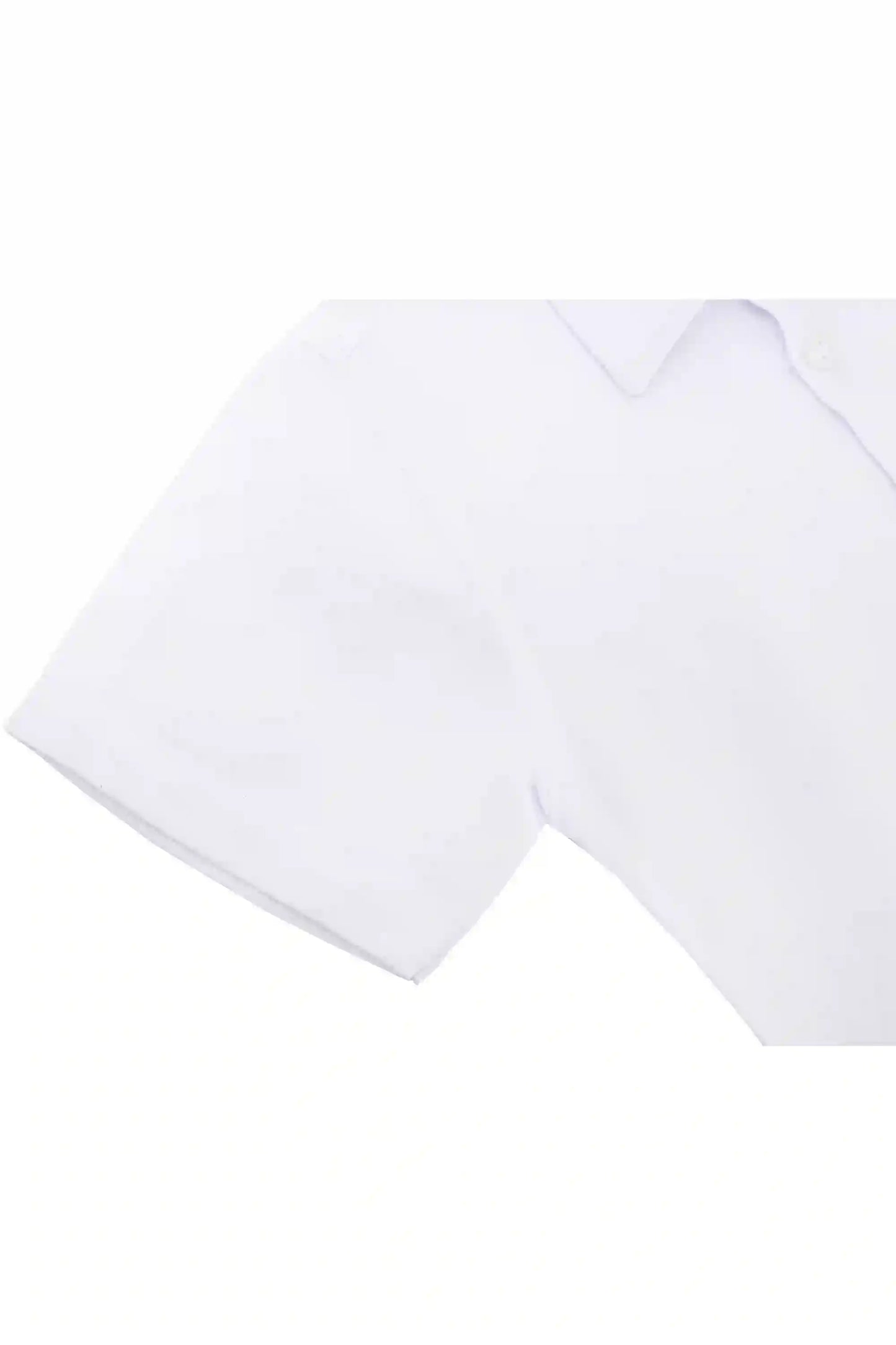 Boys' Button Down Shirt Solid Short Sleeve Classic Solid Oxford Dress Shirt
