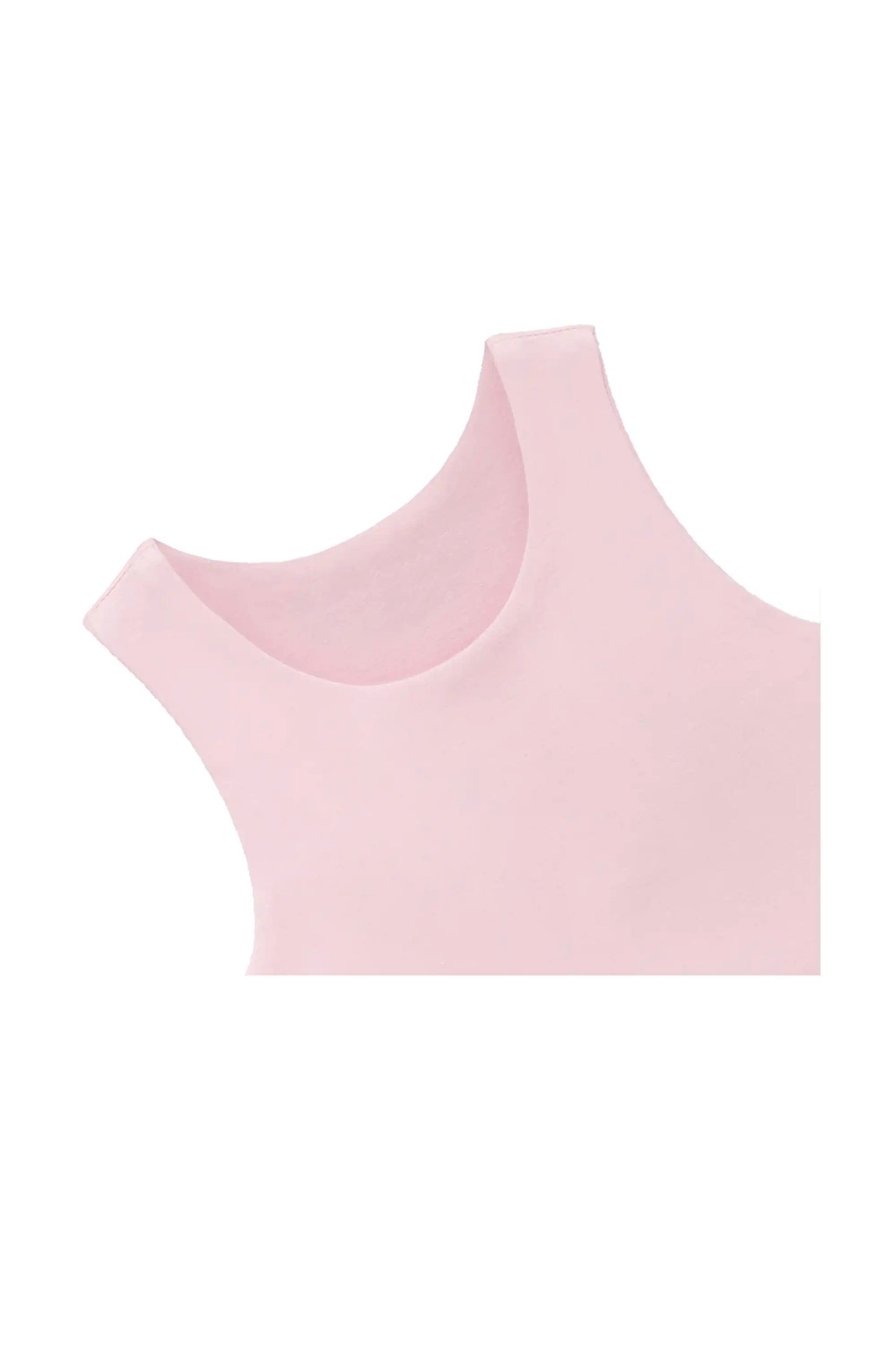Girls' Double Lined Sleeveless Basic Crop Tank Top