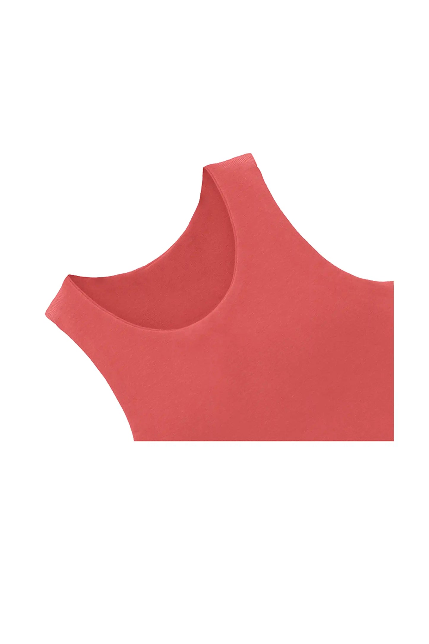 Girls' Double Lined Sleeveless Basic Crop Tank Top