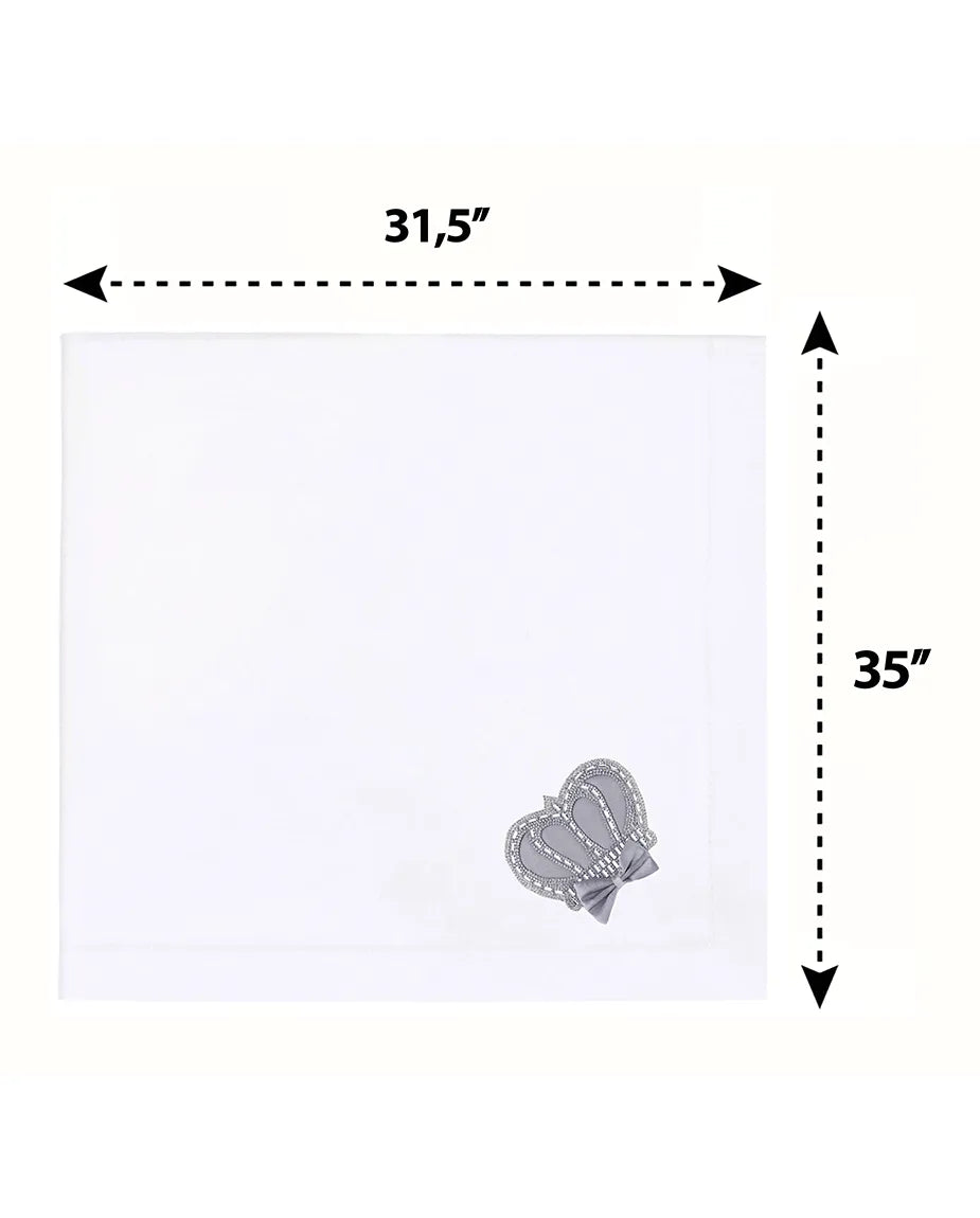 Soft Cotton Swaddle Receiving Blanket for Newborn Baby Boy's Crown Jewels 34 X 30