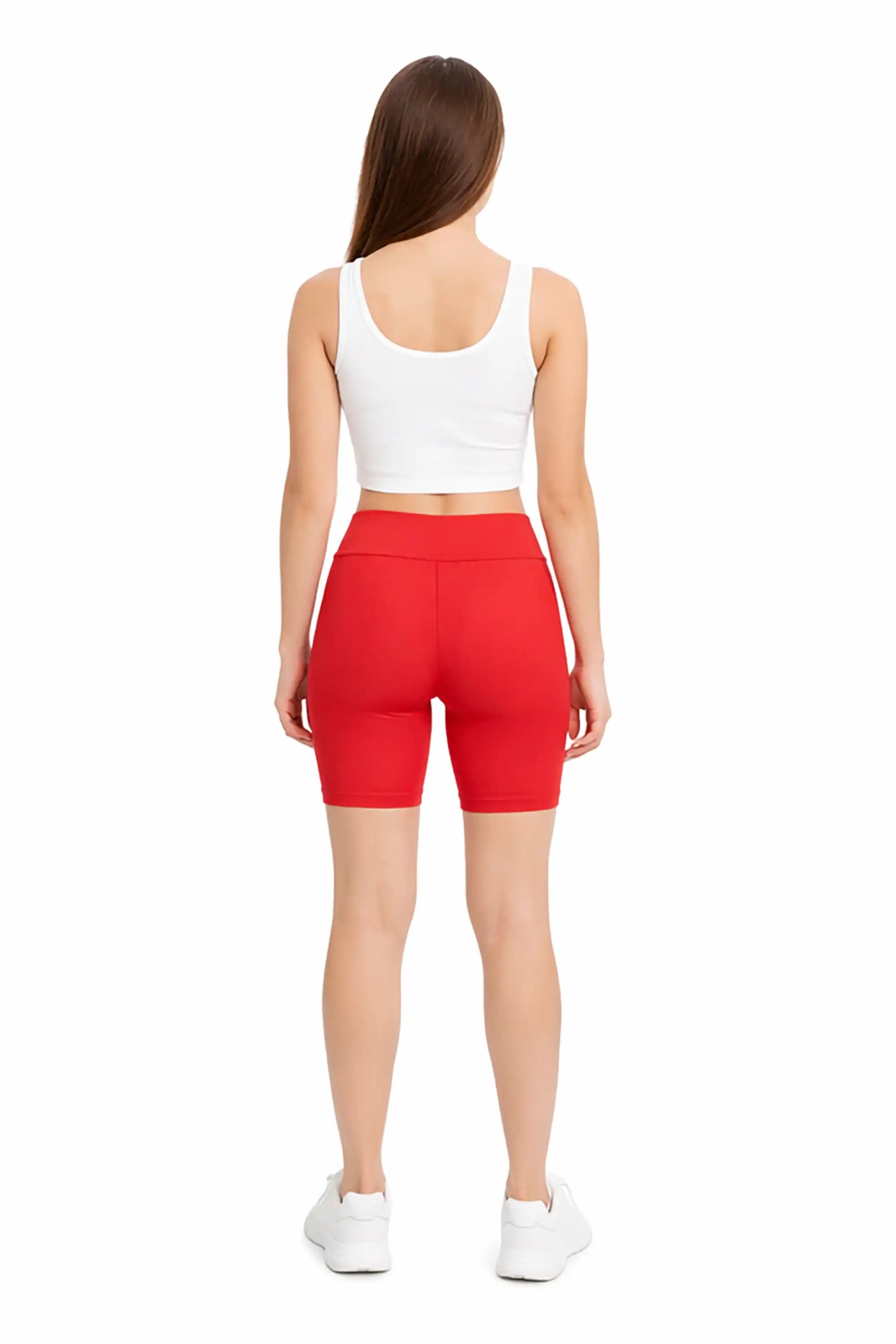 Girls High Waist Biker Shorts — Premium Soft 4-Way Stretch Yoga & Dance Athletic Shorts