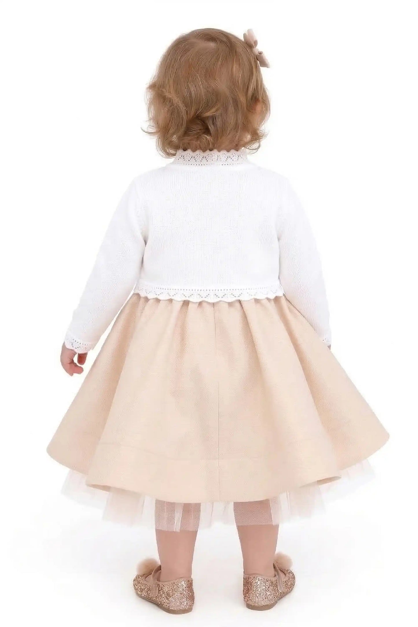 Baby Knit Button Detailed Bolero Cardigan