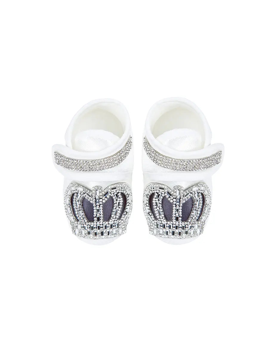 Regal and Handsome: 5-Piece Layette Gift Set with Jeweled Crown Tuxedo for Baby Boys (0-3 Months)