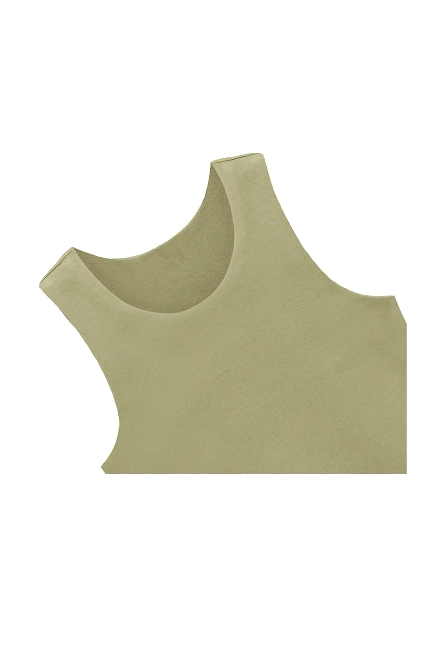 Girls' Double Lined Sleeveless Basic Crop Tank Top