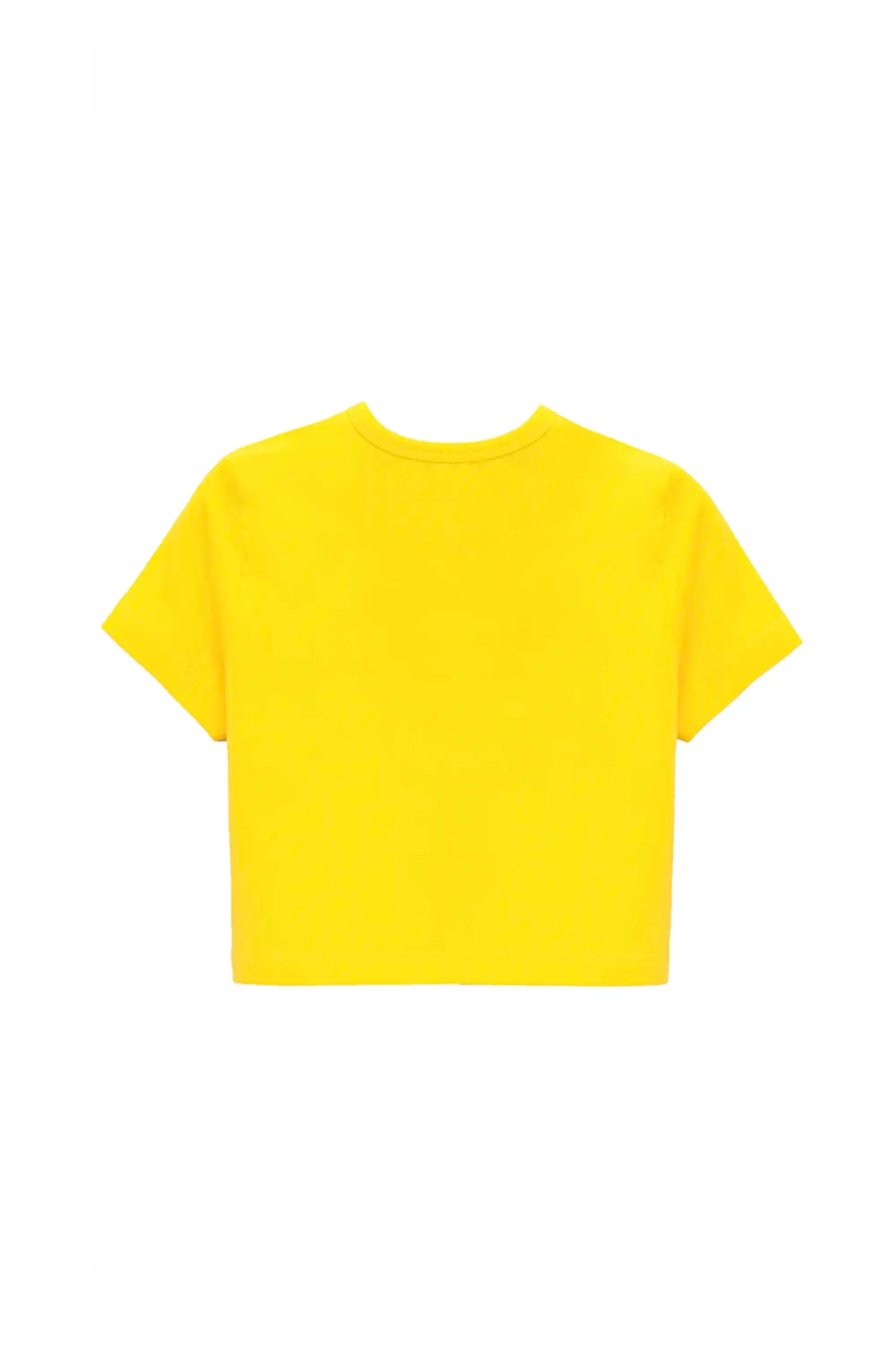 Girls Short Sleeve Crewneck Crop Top Tee