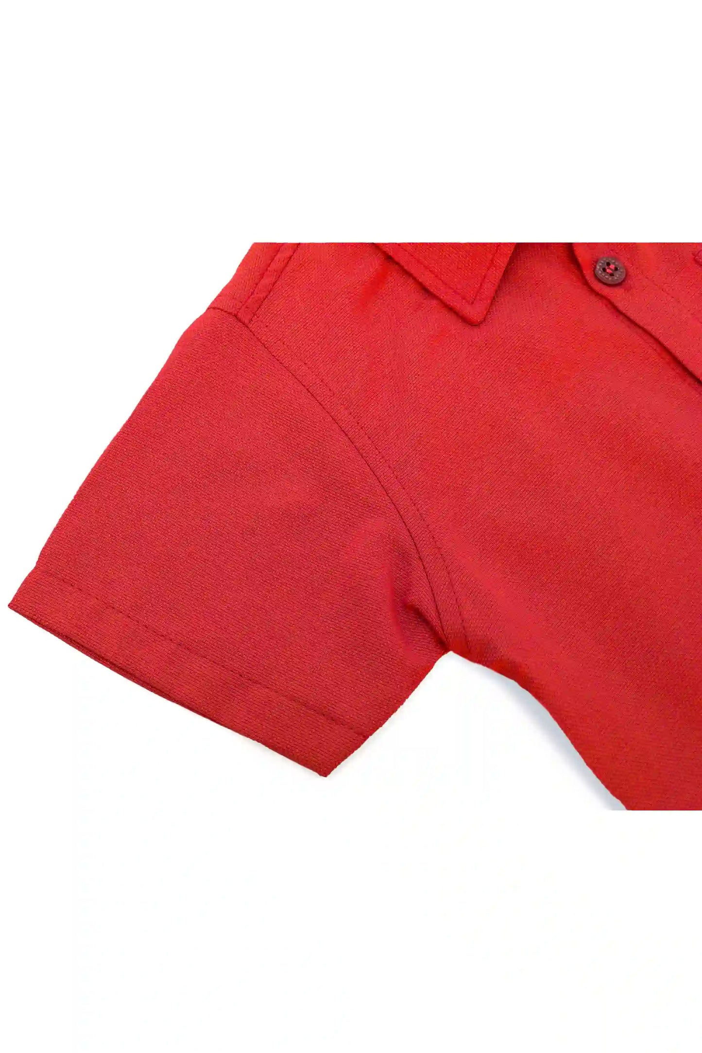 Boys' Button Down Shirt Solid Short Sleeve Classic Solid Oxford Dress Shirt