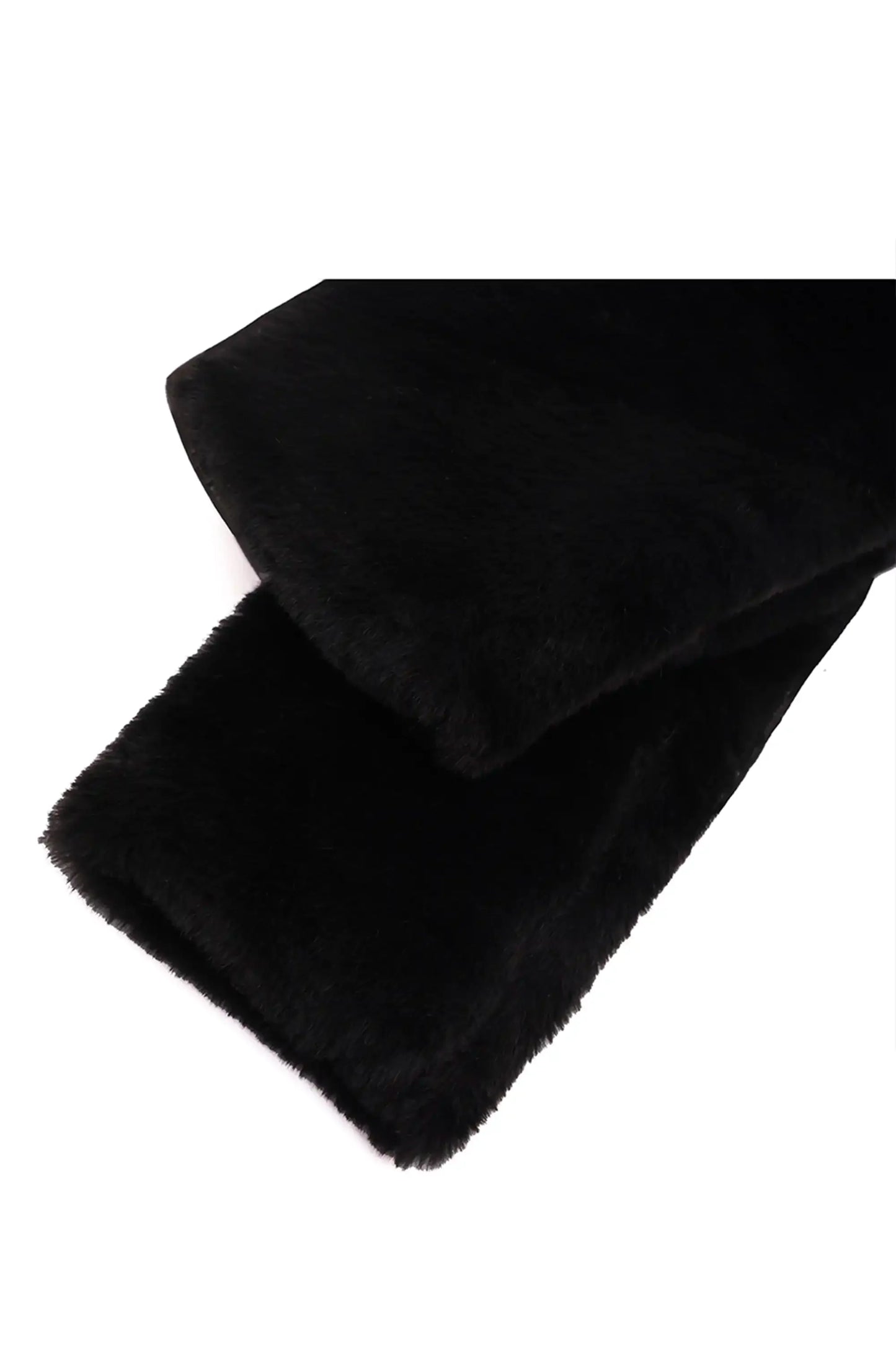 Girls Faux Fur Shrug Jacket Tied Ribbon Cozy Bolero
