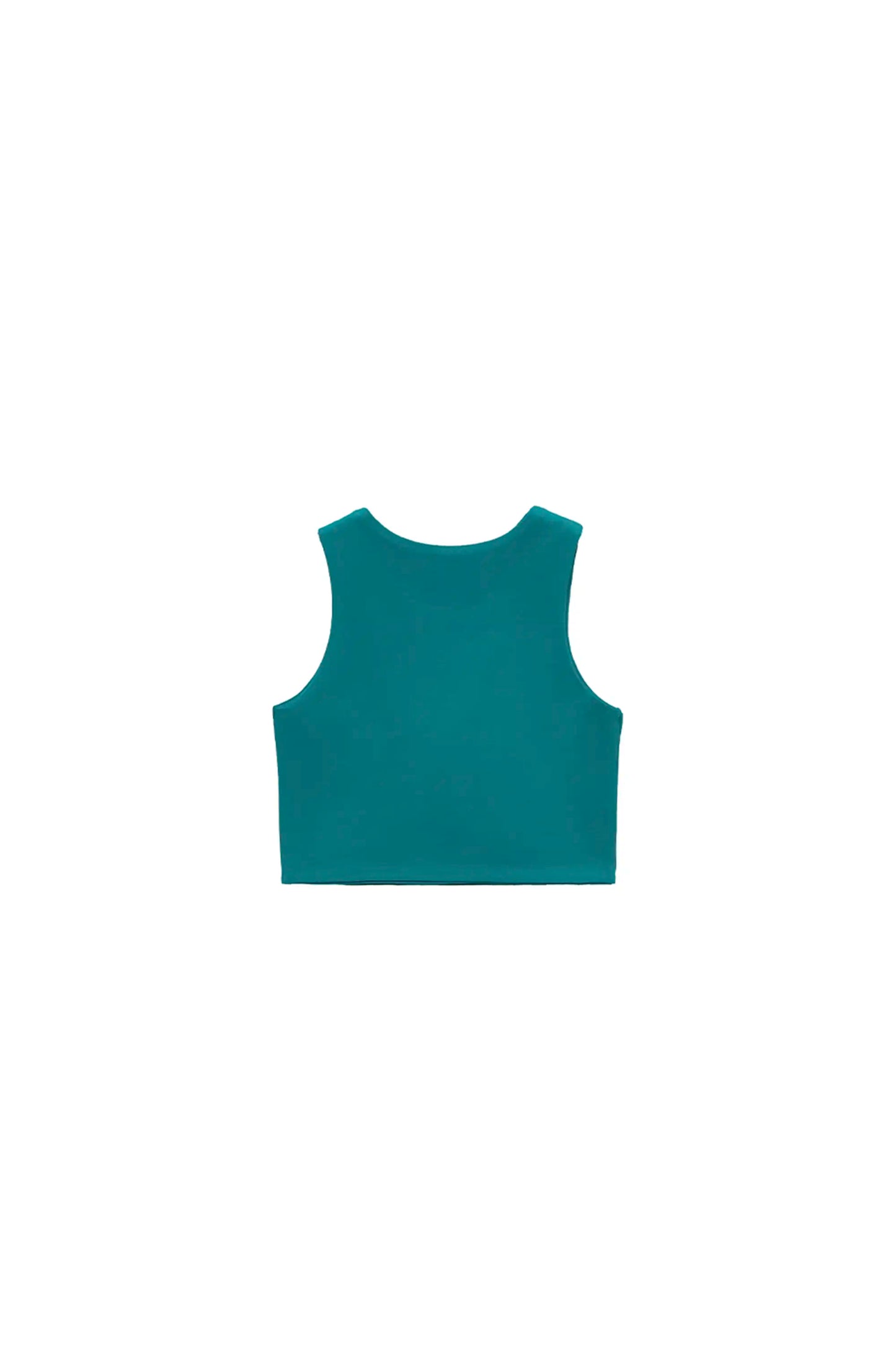 Girls' Double Lined Sleeveless Basic Crop Tank Top