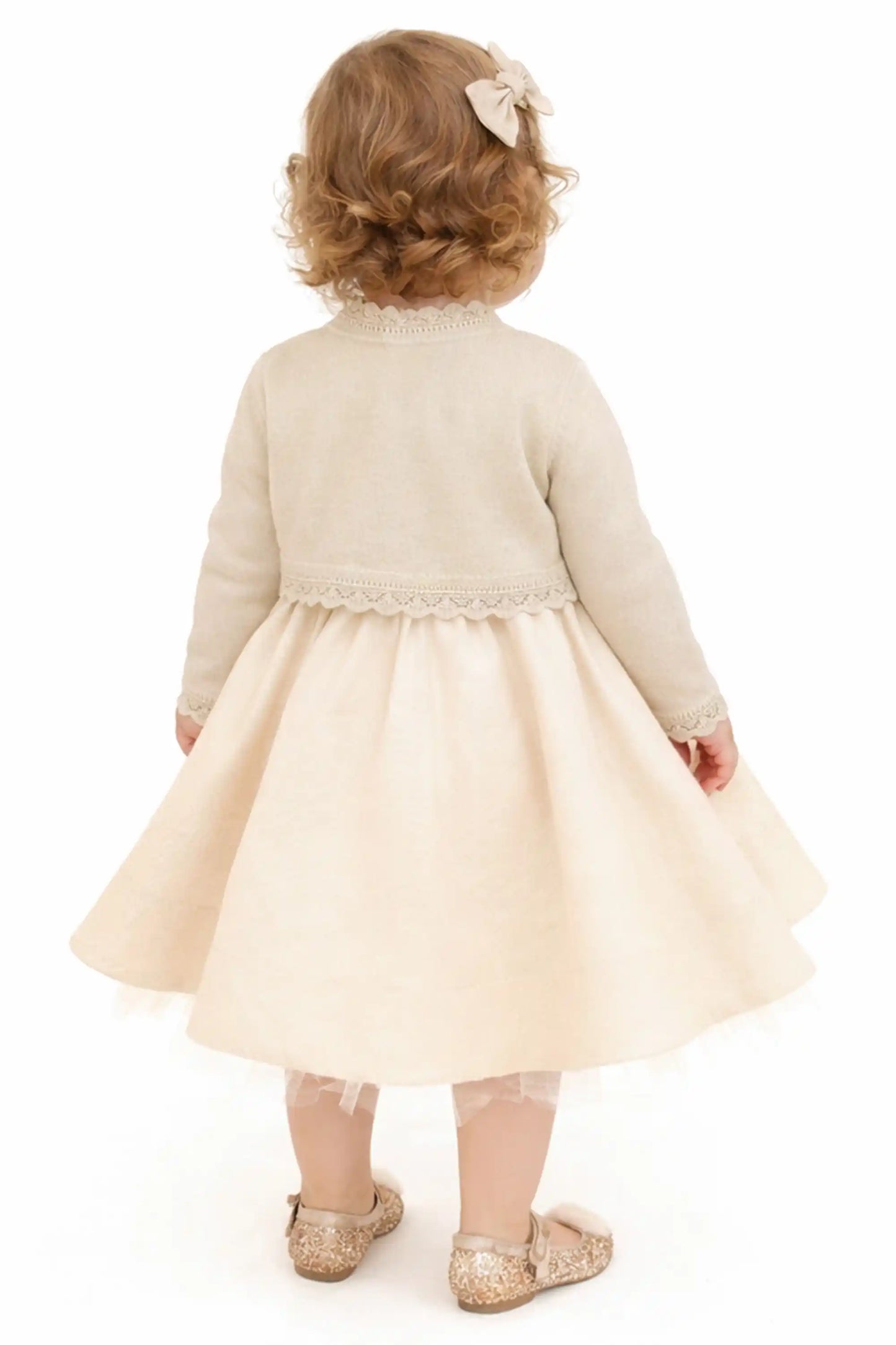 Baby Knit Button Detailed Bolero Cardigan